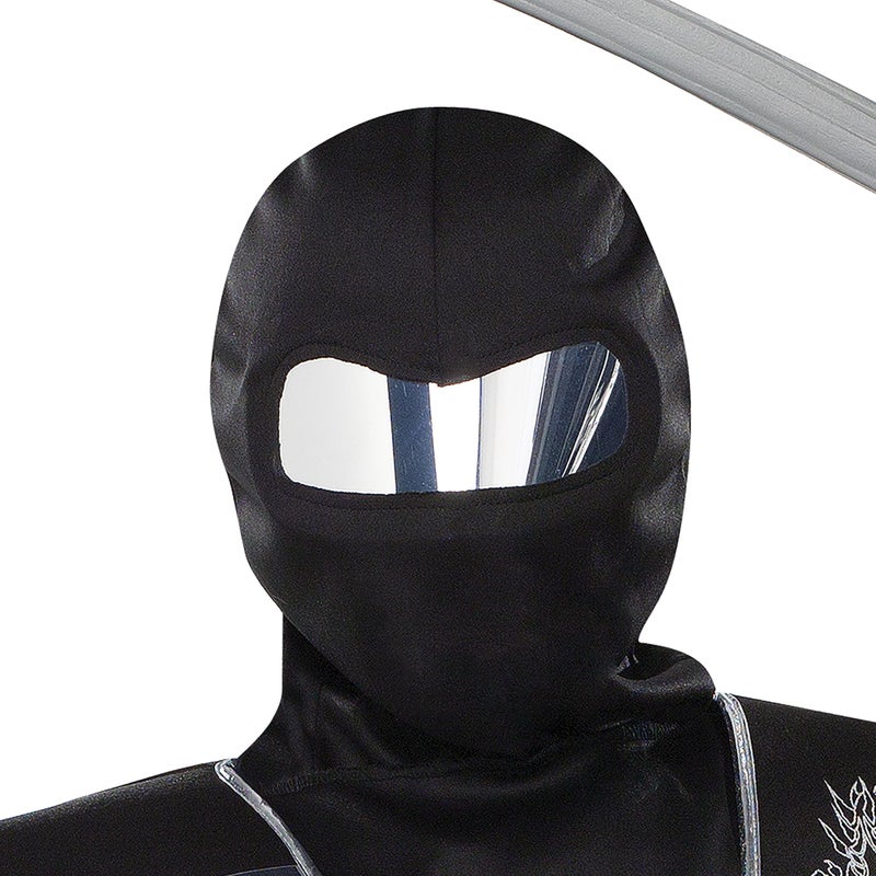 Fun World Mirror Ninja Silver Costume, Large 12-14, Multicolor - Image 5